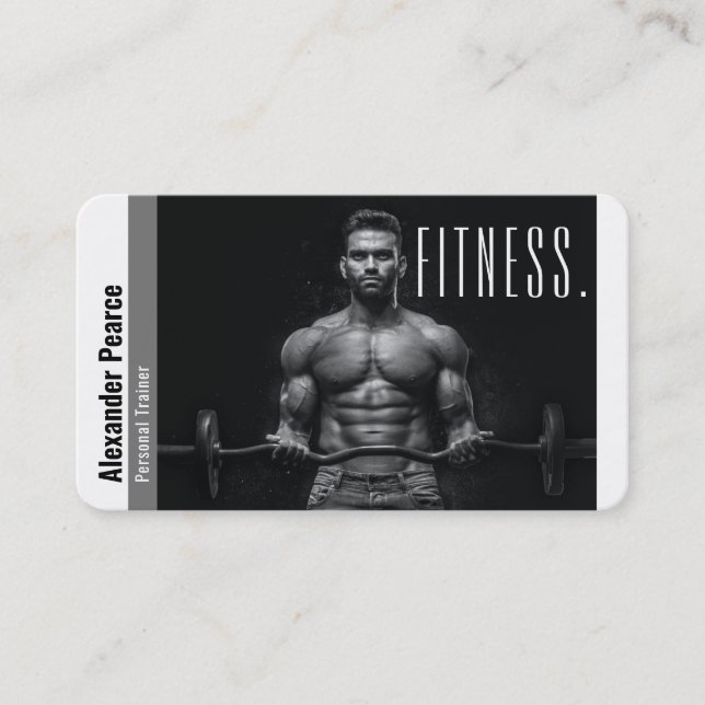 Fitness Personal Trainer | Aktives Sport Visitenkarte (Vorderseite)