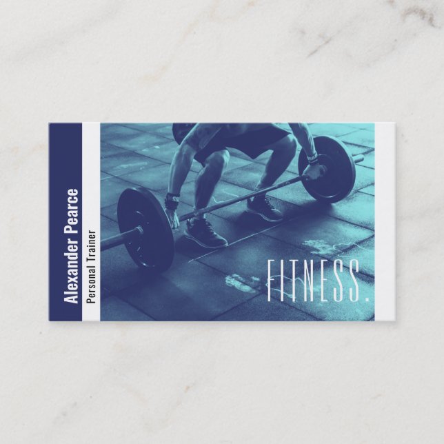 Fitness Personal Trainer | Aktives Sport Visitenkarte (Vorderseite)