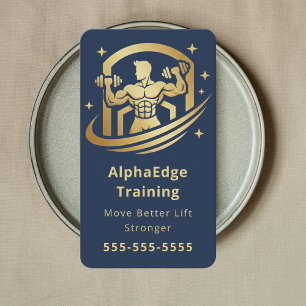Fitness-Personal-Trainer Bodybuilding-Coach Modern Visitenkarte