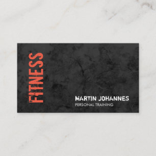 Fitness Personal Trainer Bodybuilding Modernes Gra Visitenkarte