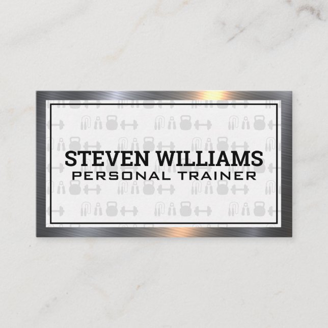 Fitness | Personal Trainer Business Card Visitenkarte (Vorderseite)