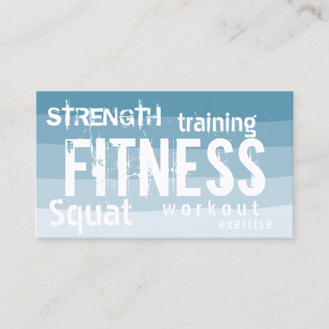 Fitness Personal Trainer Dusty Blue Stripe Treue (Vorderseite)