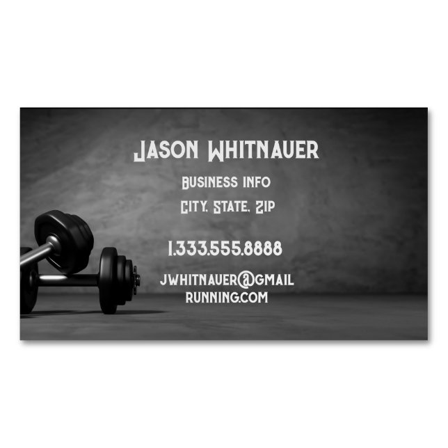 Fitness Personal Trainer, Fitness Instructor Magnetische Visitenkarte (Vorderseite)