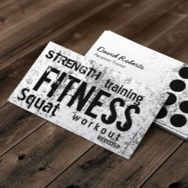 Fitness Personal Trainer Grunge Loyalty Punch Treuekarte
