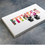 Fitness Personal Trainer Moderne Typografie Visitenkarte<br><div class="desc">Fitness Personal Trainer Kühne Schlichte moderne Visitenkarte.</div>