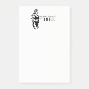 Fitness-Personal-Training für Frauen Minimalismus Post-it Klebezettel