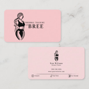 Fitness-Personal-Training für Frauen Minimalistisc Visitenkarte