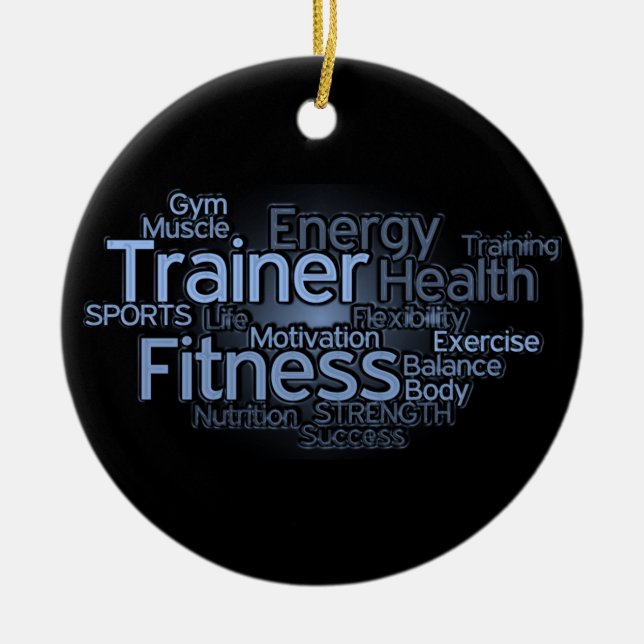 Fitness/persönliche Trainer-Verzierung Keramikornament (Vorne)