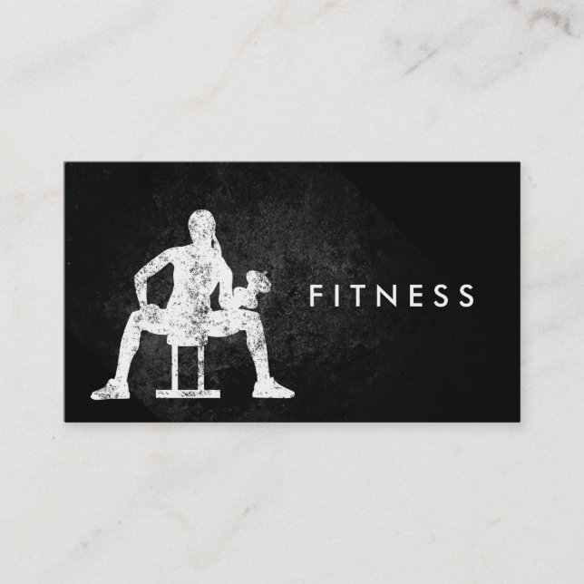 Fitness-persönlicher Trainer-MädchenWorkout Visitenkarte (Vorderseite)