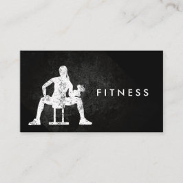 Fitness-persönlicher Trainer-MädchenWorkout Visitenkarte