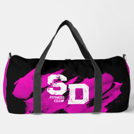 Fitness Pink & Black Brushy Duffle Bag