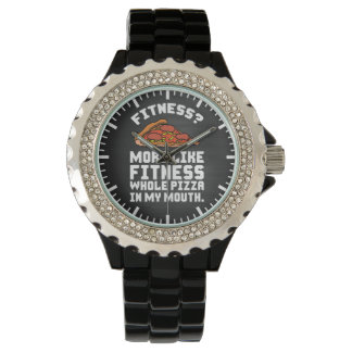 Fitness Pizza Armbanduhr