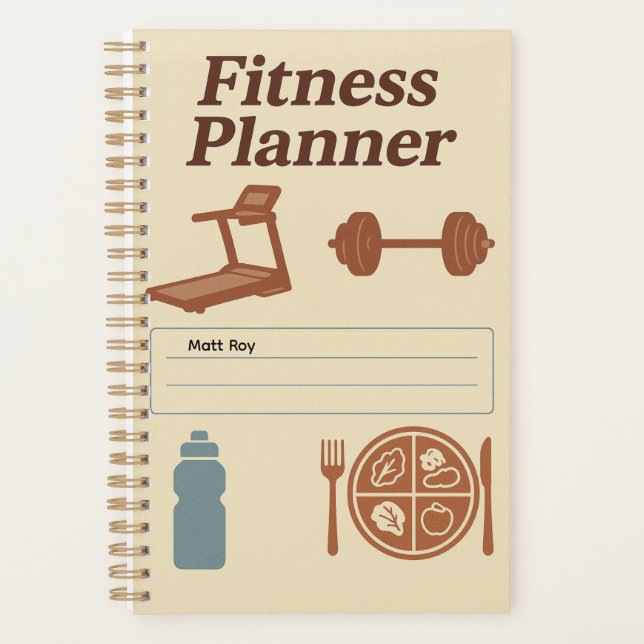 Fitness Planner for Workouts, Diet & Hydration (Devant)