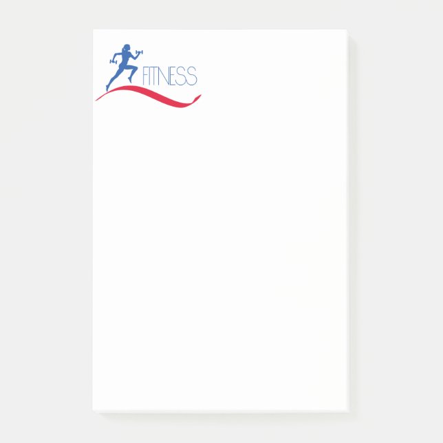 Fitness Post-it Klebezettel (Vorderseite)