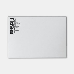 Fitness Post-it Klebezettel