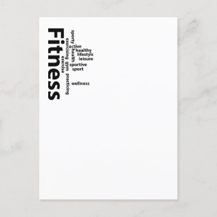 Fitness Postkarte