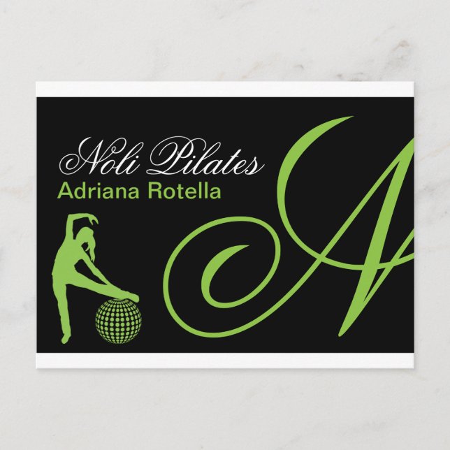 Fitness Postkarte (Vorderseite)