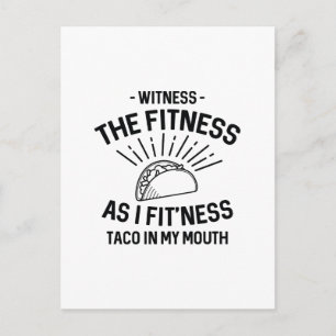 Fitness Postkarte