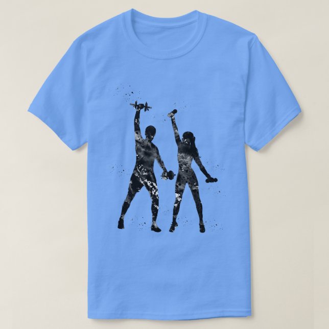 Fitness Power Couple T-Shirt (Design vorne)