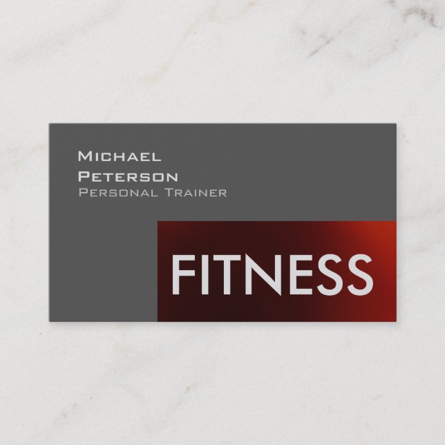 Fitness professionnelle Carte de visite sportif (Devant)