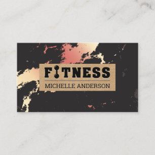 Fitness   Rose Goldmarmor Visitenkarte
