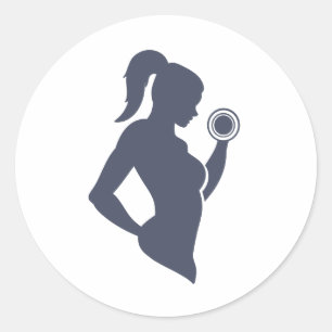 Fitness Runder Aufkleber