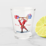 Fitness Santa Claus Shot Glass Schnapsglas<br><div class="desc">Funny Shot Brillen mit Bodybuilder Santa Claus mit Weihnachtsgeschenke - Cartoon Malerei Design - Wählen / Fügen Sie Ihren einzigartigen Text / Name / Farbe - Make Your Special Shot Glass Gift - Neu vergrössern und verschieben oder entfernen und fügen Sie Elemente / Text mit Anpassungs-Tool! Malerei und Design von...</div>