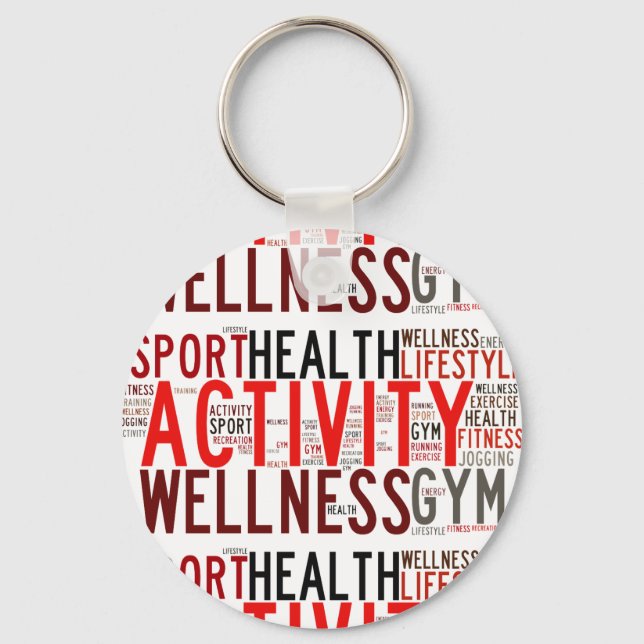 Fitness Schlüsselanhänger (Vorderseite)