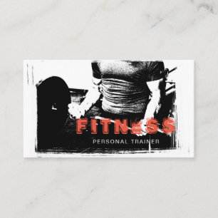 Fitness-Sport-Trainer-persönlicher Trainer modern Visitenkarte
