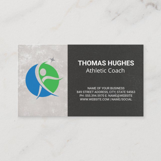 Fitness | Sportwagen Business Card Visitenkarte (Vorderseite)