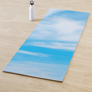 Fitness Stilvolle Blue Sky Clouds Design-Vorlage Yogamatte