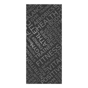 Fitness Studio Price List Rack Card Werbekarte