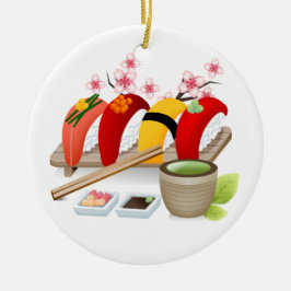 Fitness - Sushi! von SRF Keramikornament