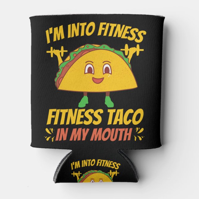 Fitness Taco Übungsym Dosenkühler (Vorderseite)