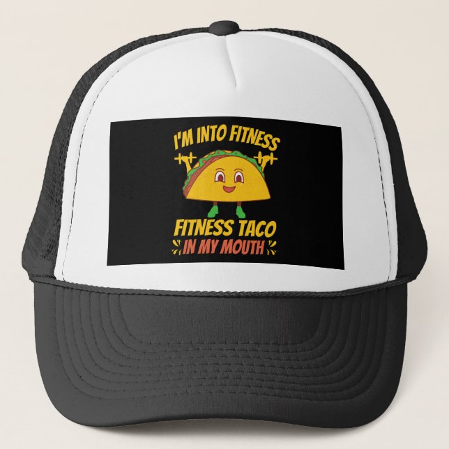 Fitness Taco Übungsym Truckerkappe (Vorderseite)