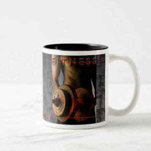 Fitness - Tasse, Cup Zweifarbige Tasse