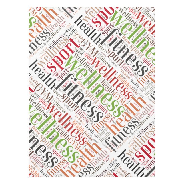 Fitness Tischdecke (Vorderseite)