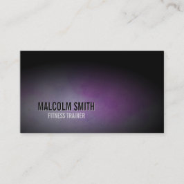 Fitness Trainer Business Card Sportdarm Grunge Visitenkarte