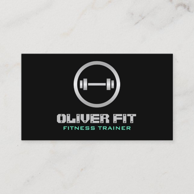 Fitness-Trainer - Geschäfts-Karten Visitenkarte (Vorderseite)