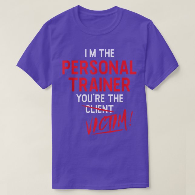 Fitness Trainer Gym Workout Personal Trainer  T-Shirt (Design vorne)