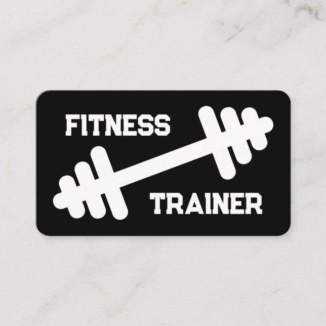 Fitness Trainer Gymnastiktrainer Visitenkarte (Vorderseite)