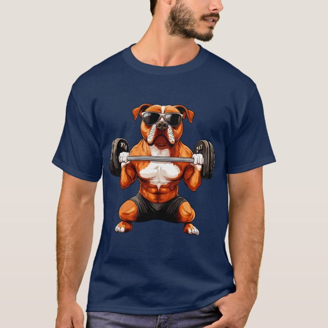 Fitness/Trainer Hund T - Shirt (Vorderseite)