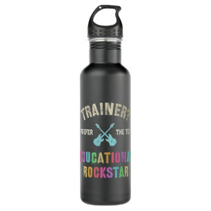 Fitness TRAINER I Bevorzugen BILDUNGSROCKSTAR-Heil Edelstahlflasche