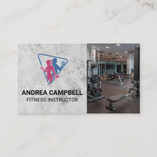 Fitness Trainer Logo   Fitnessgeräte Visitenkarte