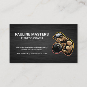Fitness Trainer Logo Health Gym Terminkarte