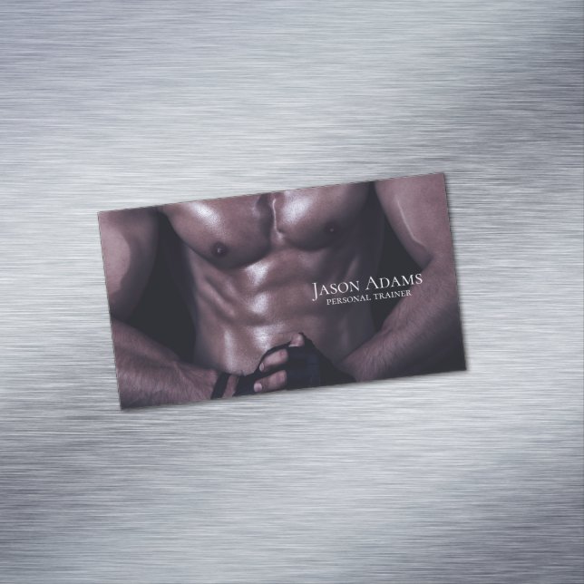 Fitness Trainer, Personal Trainer Magnetische Visitenkarte (Beispiel)