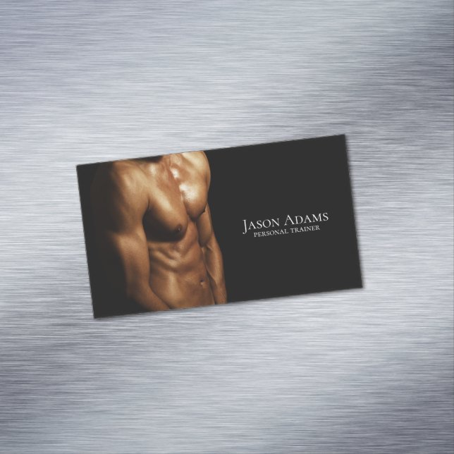 Fitness Trainer, Personal Trainer Magnetische Visitenkarte (Beispiel)