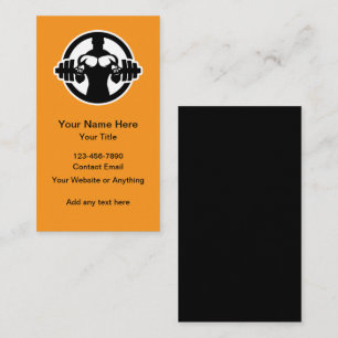 Fitness Trainer und Coach Business Cards Visitenkarte