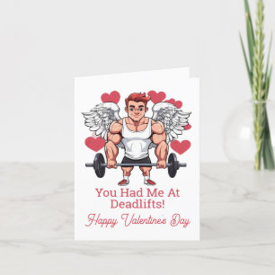 Fitness-Trainer Valentine Feiertagskarte