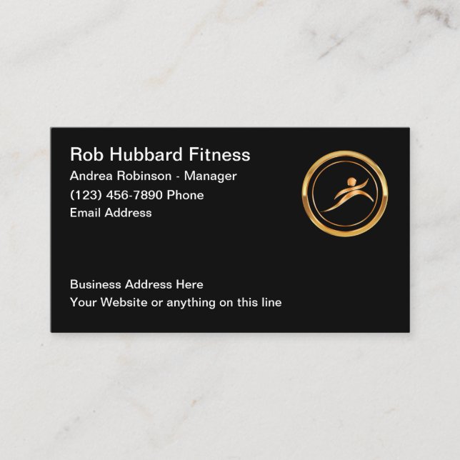 Fitness-Trainer Visitenkarte (Vorderseite)